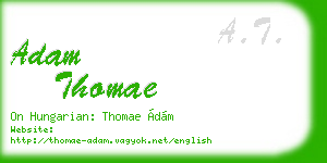 adam thomae business card